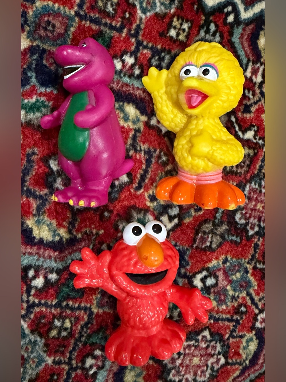 VINTAGE SESAME STREET FIGURES COLLECTIBLE LOT OF 3 toys. Pre owned